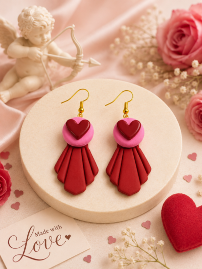Red Heart Earrings