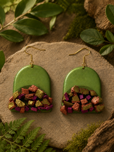 Pastel Green Earrings