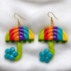Monsoon Candy Earrings Colorful Umbrella Candy Earrings