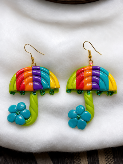 Monsoon Candy Earrings Colorful Umbrella Candy Earrings