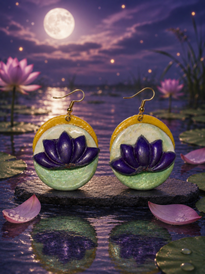 Lotus Earrings