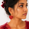 Red Crimson Earrings