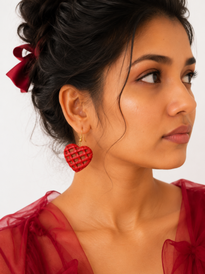 Red Crimson Earrings