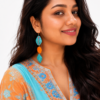 Blue & Orange Earrings