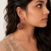 Brown Chocolaty Hoop Earrings