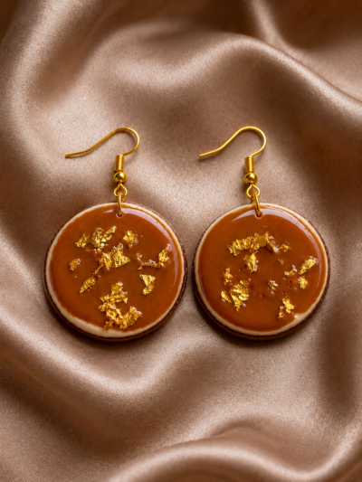 Caramel Moon Toffee Earrings
